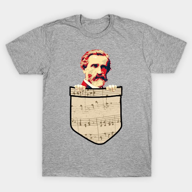 Giuseppe Verdi In My Pocket T-Shirt by Nerd_art